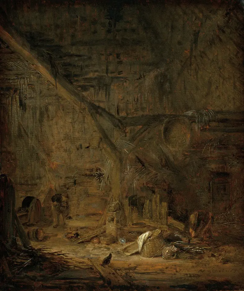 Interieur einer Scheune von Adriaen van Ostade