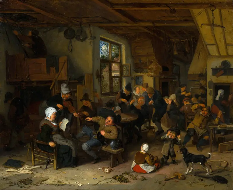 Selská hospoda, Adriaen van Ostade