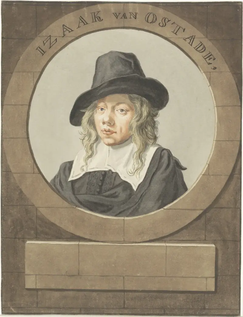 Porträt von Isaak van Ostade von Adriaen van Ostade