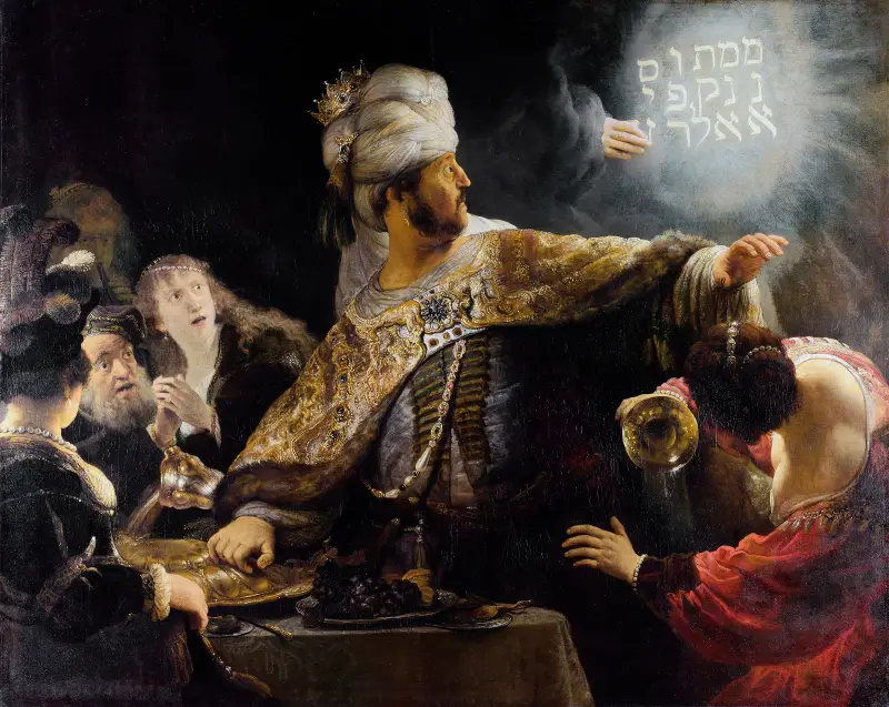 Belsazars Gastmahl von Rembrandt van Rijn