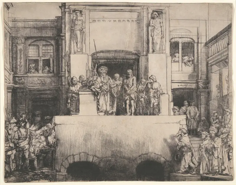 Christ Presented to the People, 1655 – nr 2 av Rembrandt van Rijn