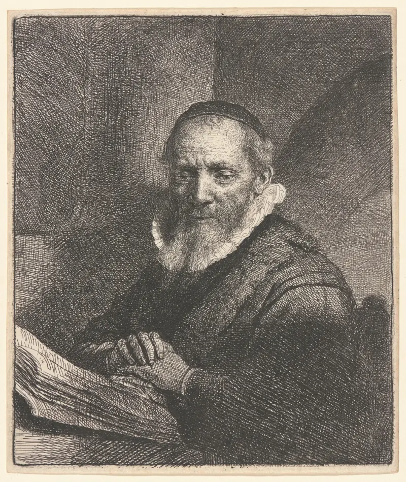 Jan Cornelis Sylvius, kaznodzieja, 1633, Rembrandt van Rijn