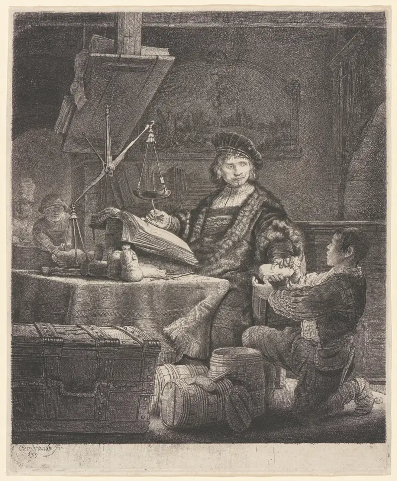 Jan Uytenbogaert von Rembrandt van Rijn