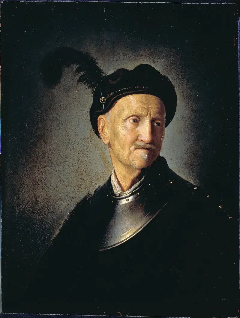Muž v brnění, Rembrandt van Rijn