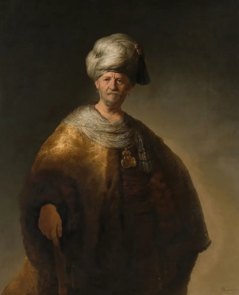 Man in Oriental Costume (The Noble Slav) av Rembrandt van Rijn