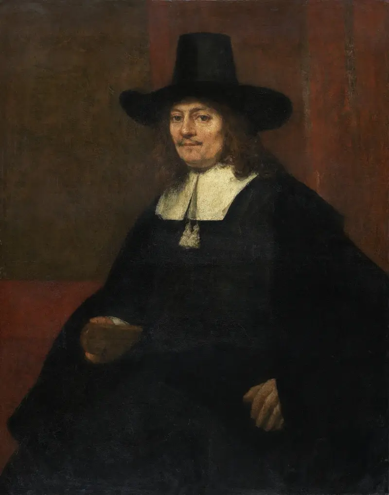 Portrait of a Man in a Tall Hat av Rembrandt van Rijn