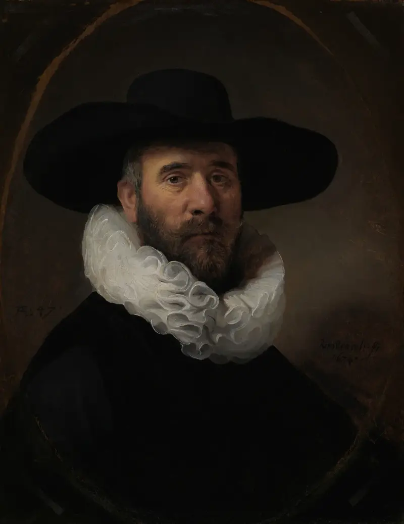 Portrait of Dirck Jansz. Pesser av Rembrandt van Rijn