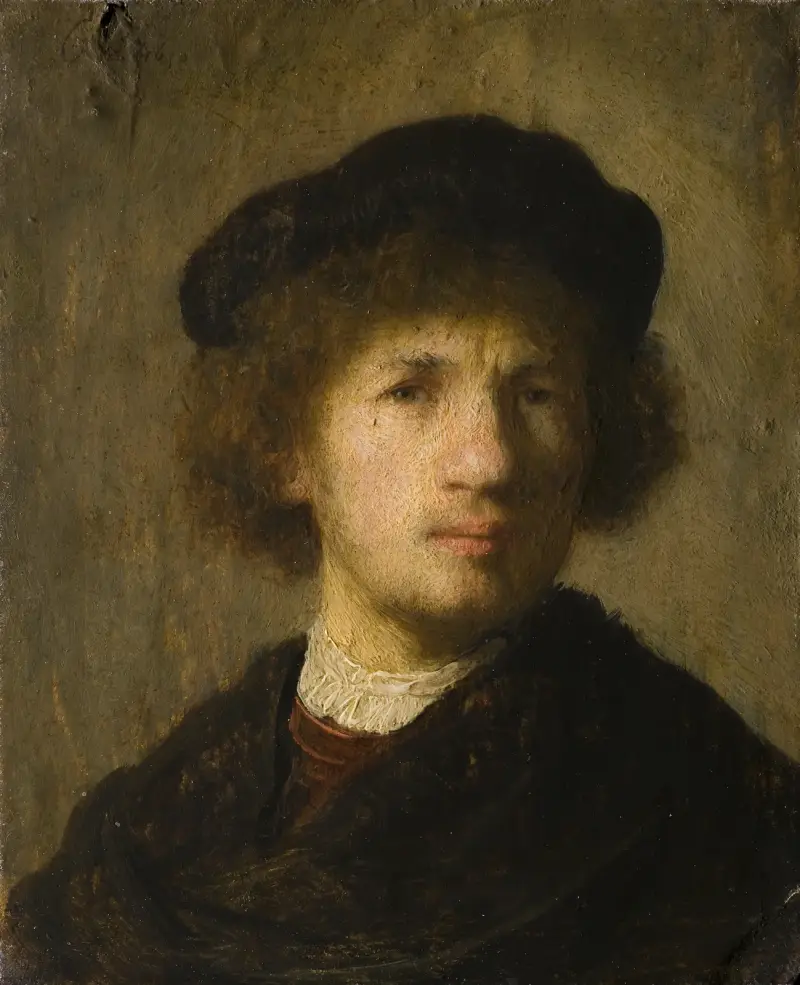 Autoportrét, 1630, Rembrandt van Rijn