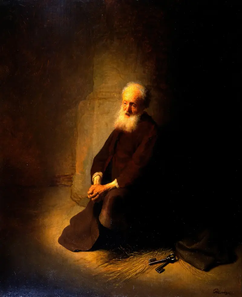 Svatý Petr ve vězení, Rembrandt van Rijn