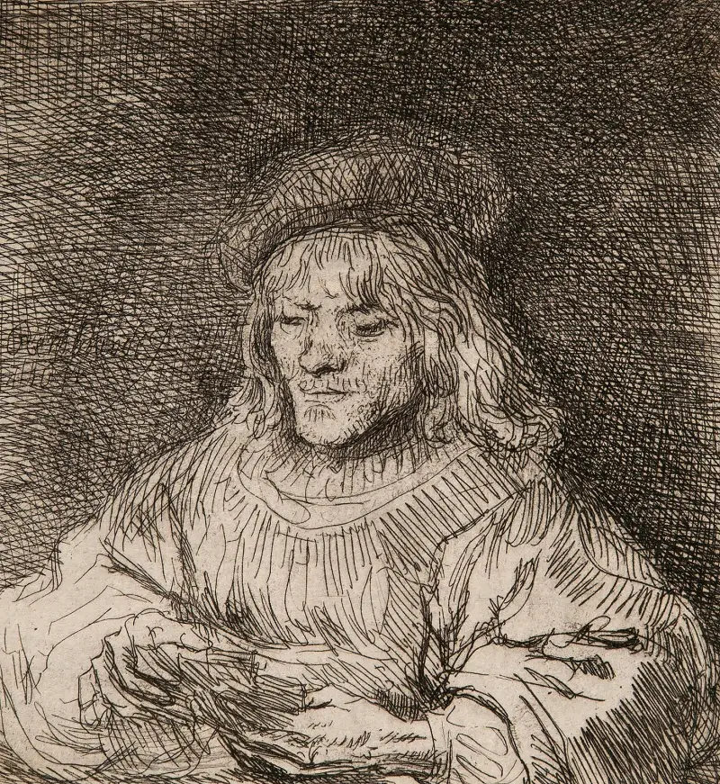 Hráč karet, Rembrandt van Rijn