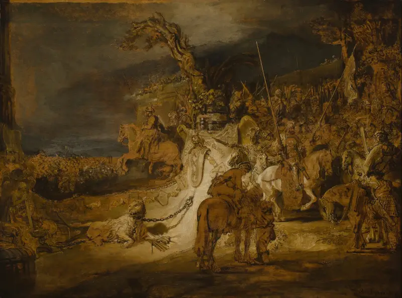 The concord of the state av Rembrandt van Rijn