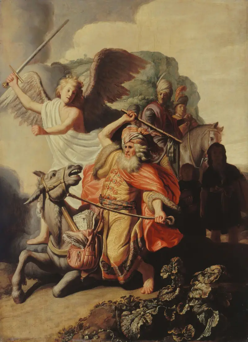 The Donkey of the Prophet Balaam av Rembrandt van Rijn