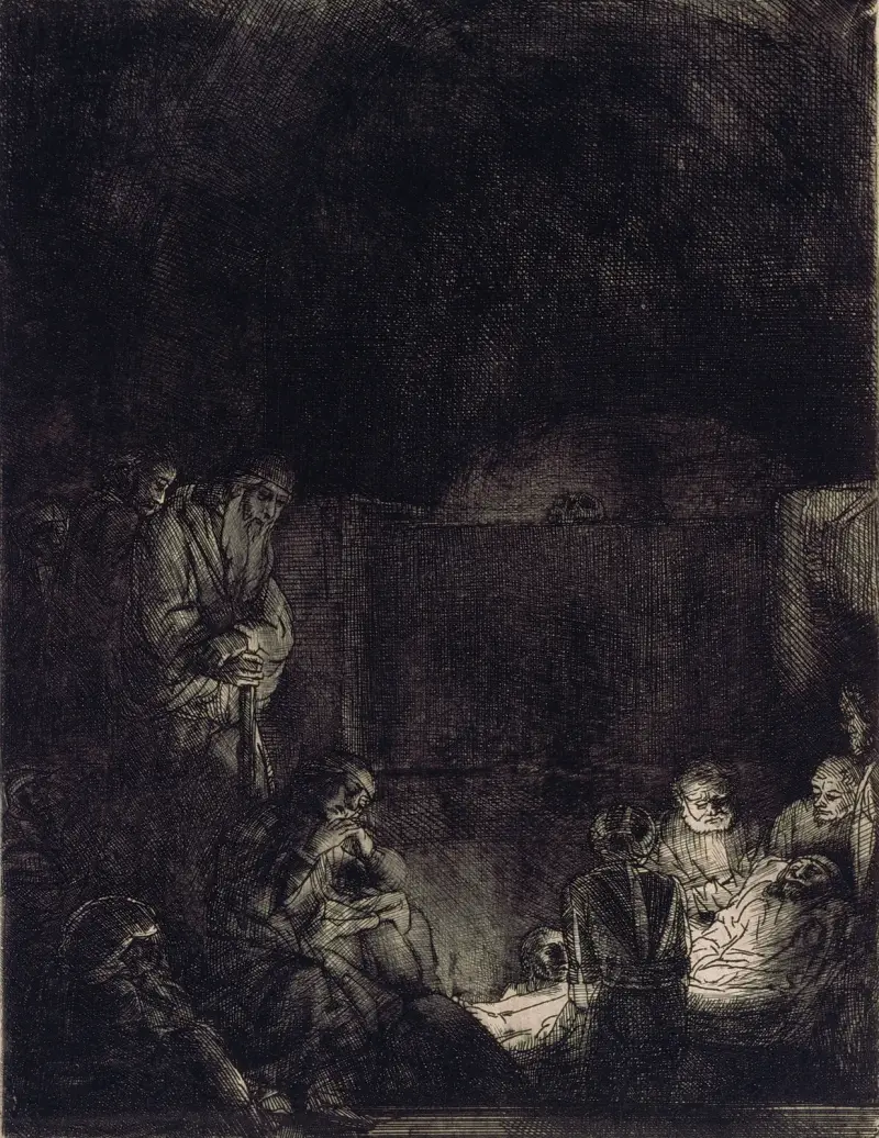 Złożenie do grobu, Rembrandt van Rijn
