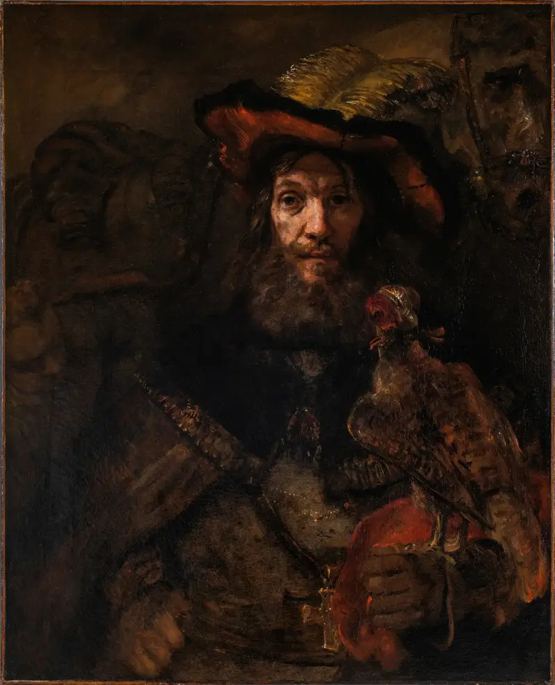 The Knight with the Falcon av Rembrandt van Rijn