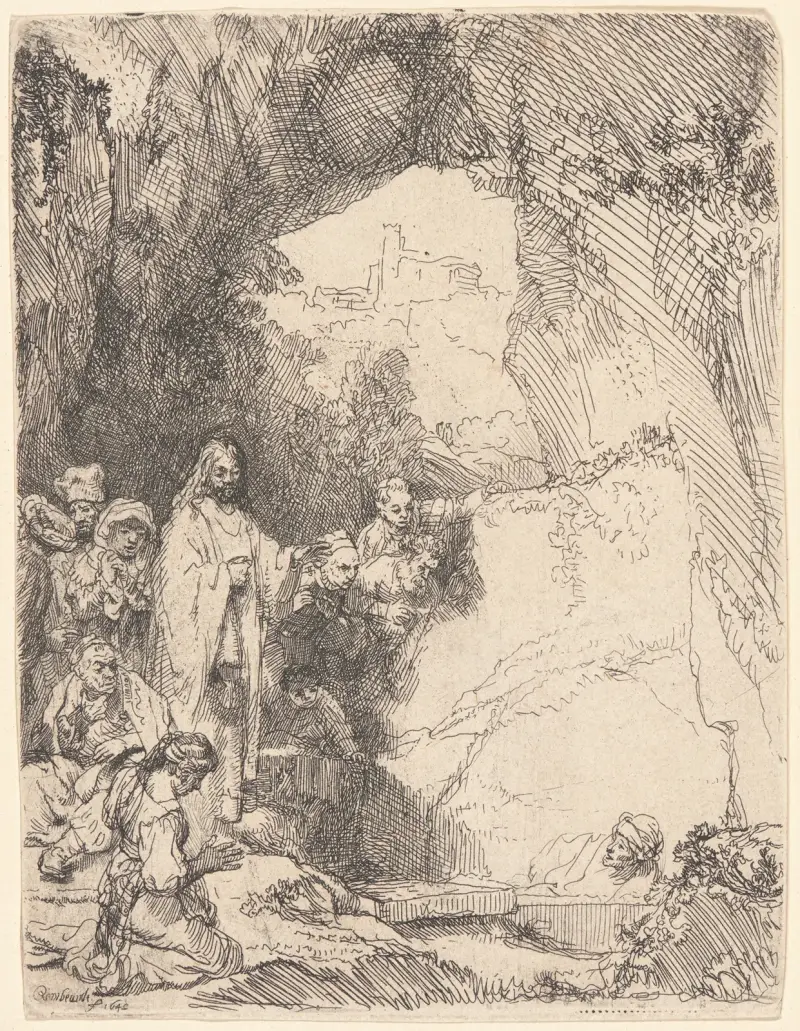 The Raising of Lazarus, 1642 av Rembrandt van Rijn