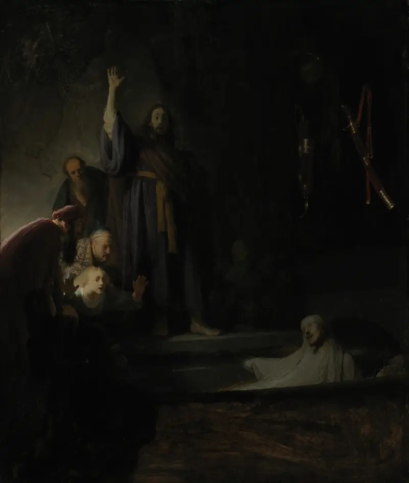 The Raising of Lazarus, 1630 av Rembrandt van Rijn