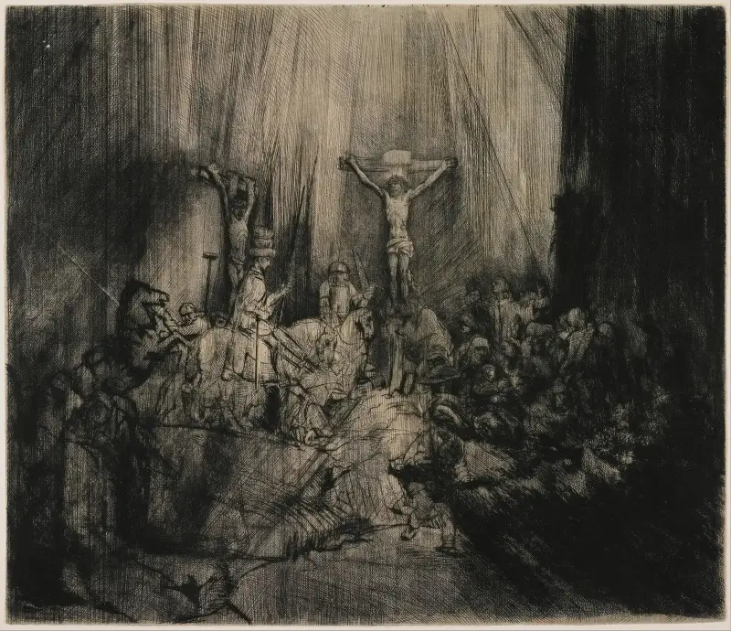 Tři kříže, 1653 – Nr. 2, Rembrandt van Rijn