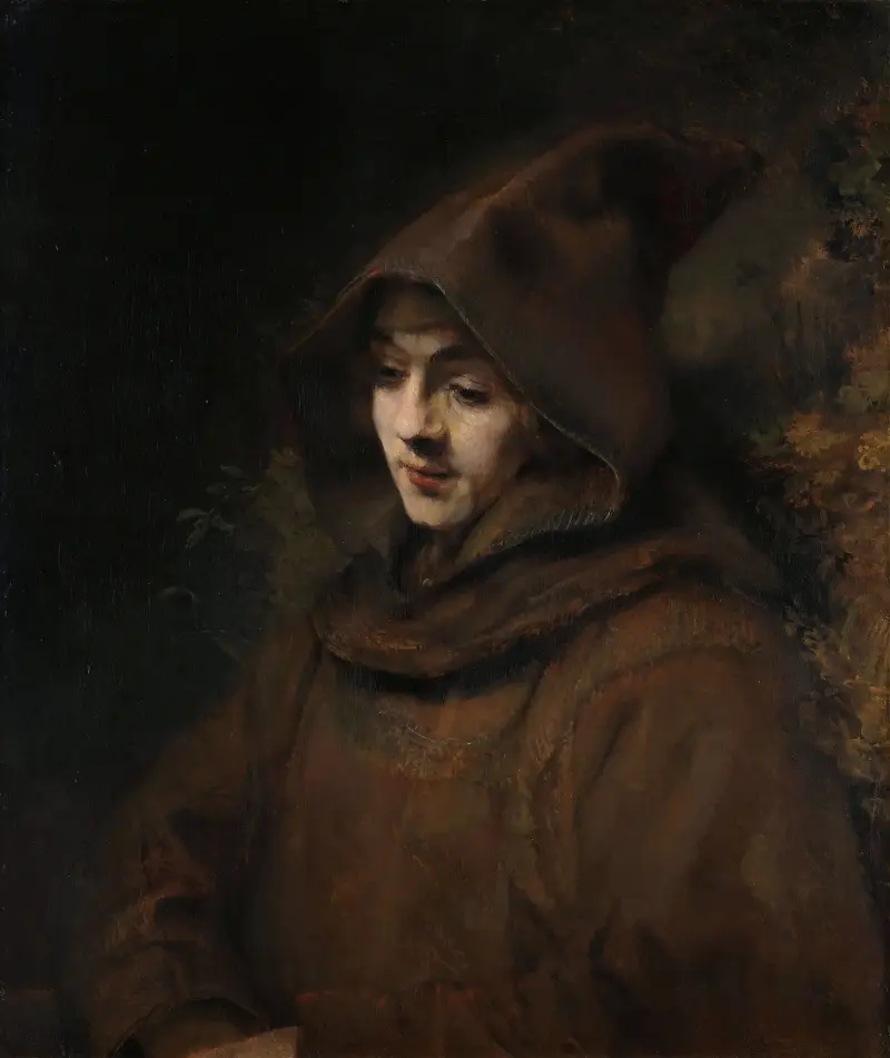 Titus in a Monk’s Habit av Rembrandt van Rijn