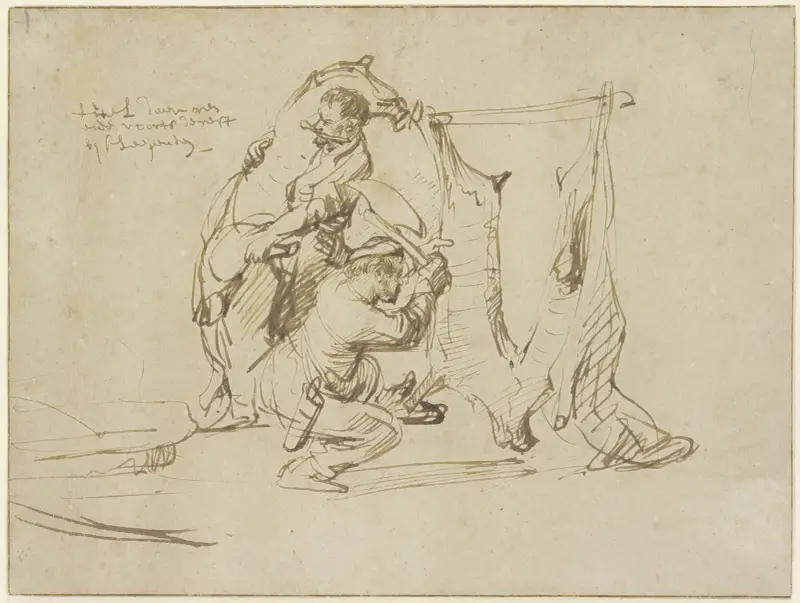 Dva řezníci, Rembrandt van Rijn