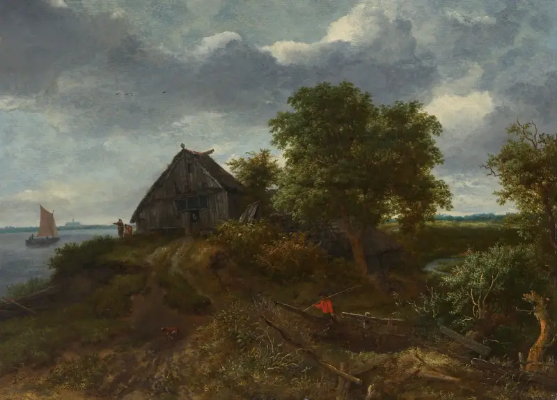 Dynlandskap med utsikt mot Haarlem av Jacob van Ruisdael