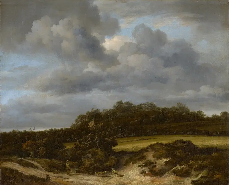 Obilné pole, Jacob van Ruisdael