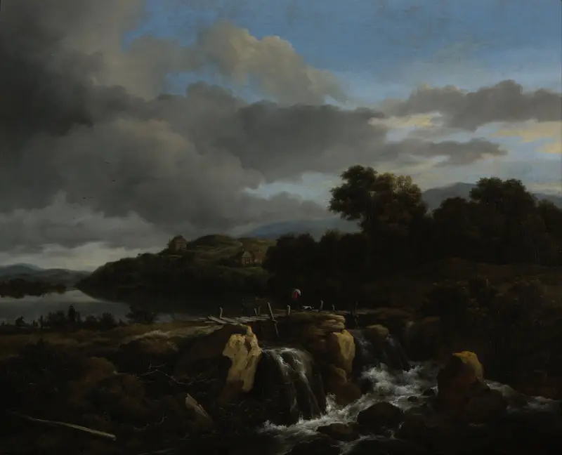 Krajina s kaskádou, Jacob van Ruisdael