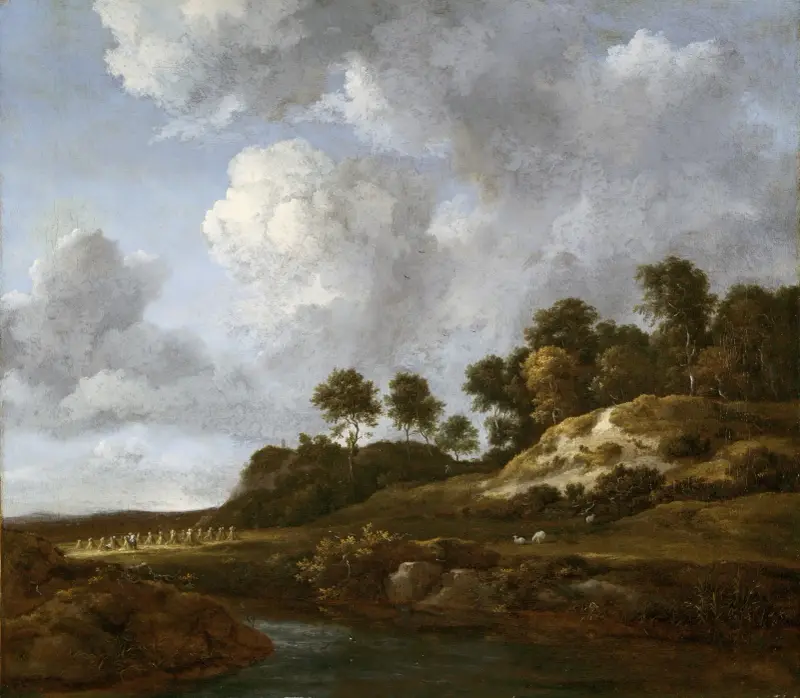 Landskap med sädesfält av Jacob van Ruisdael