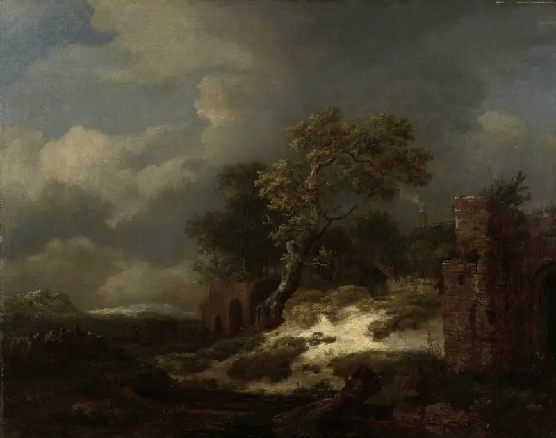 Krajina se zříceninou, Jacob van Ruisdael