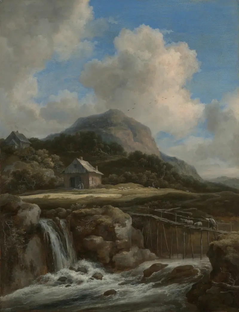 Bergsbäck av Jacob van Ruisdael
