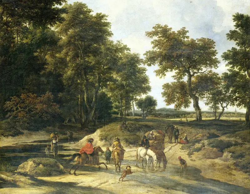 Vadstället av Jacob van Ruisdael