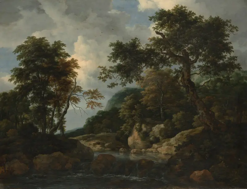 Skogsbäcken av Jacob van Ruisdael