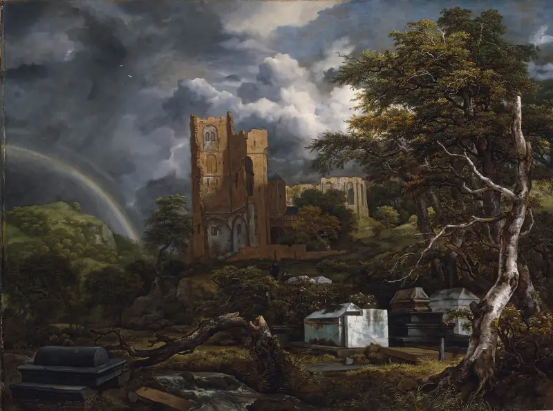 Den judiska kyrkogården av Jacob van Ruisdael