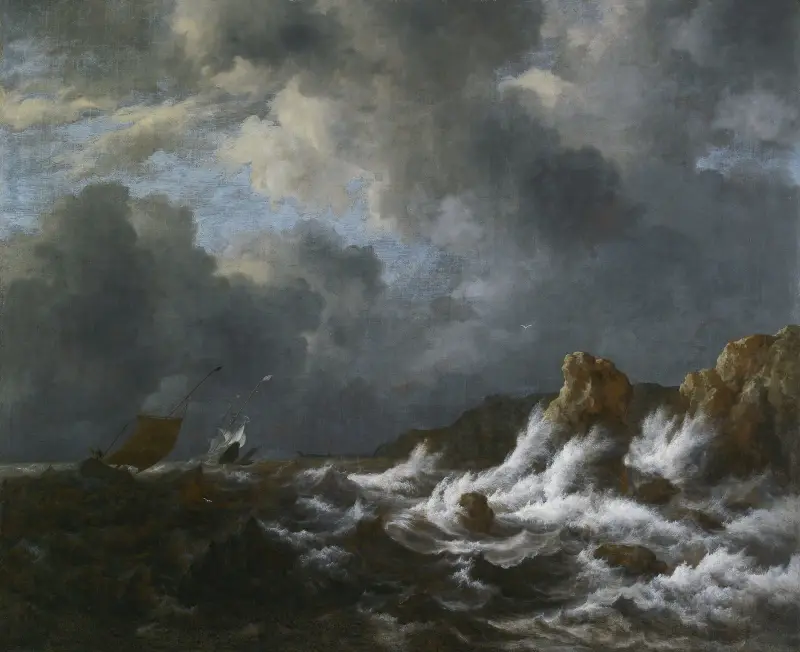 Utsikt från Norges kust av Jacob van Ruisdael