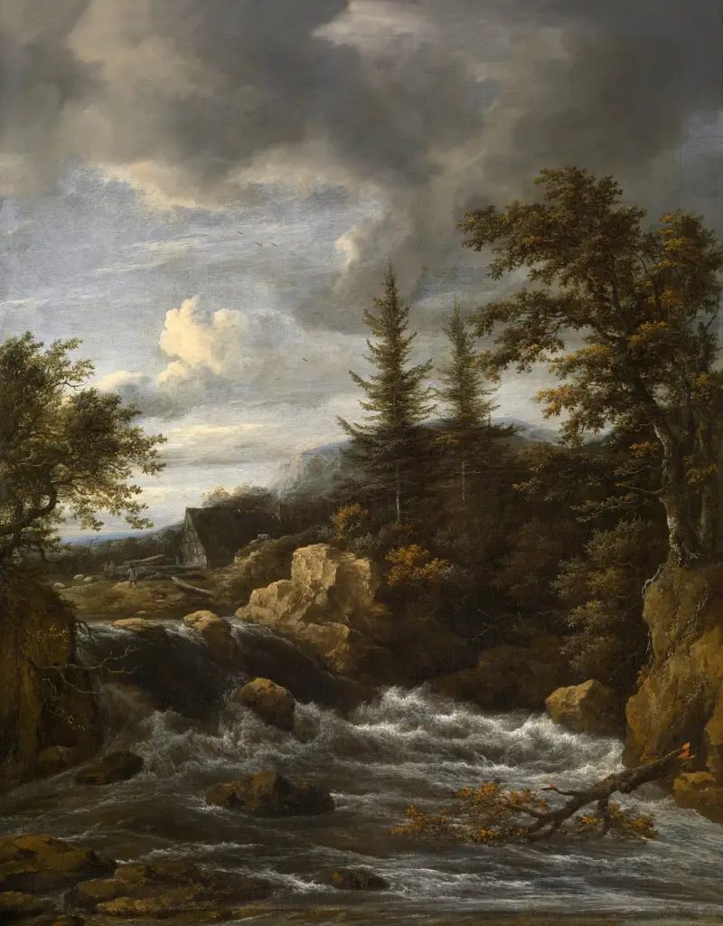 Wodospad w Norwegii, Jacob van Ruisdael