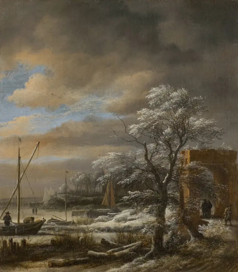 Vinterlandskap av Jacob van Ruisdael