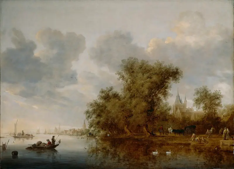 Říční krajina, Salomon van Ruysdael