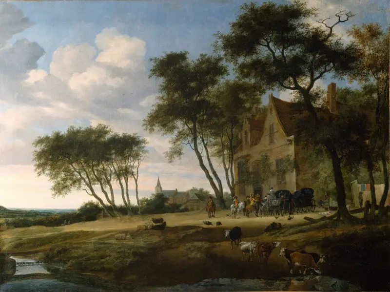 Die Rast von Salomon van Ruysdael