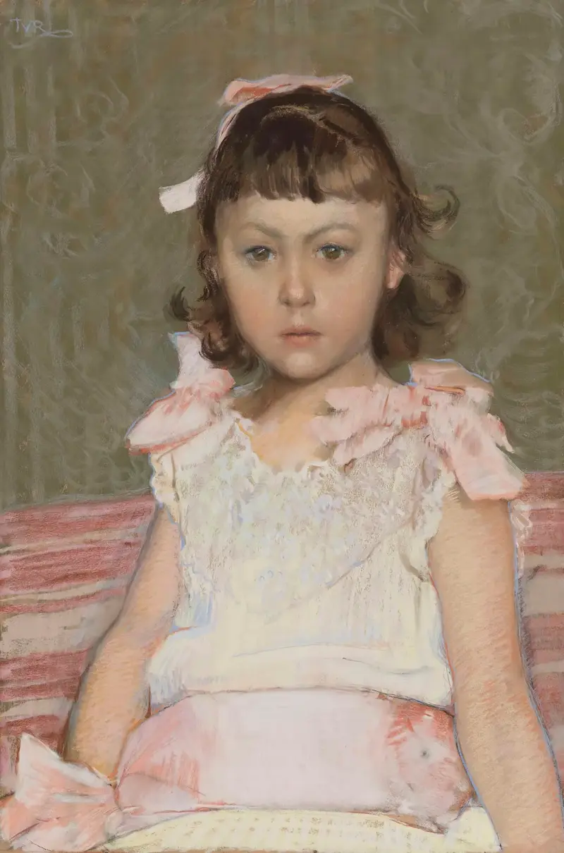 Portrét malé dívky, Theo van Rysselberghe