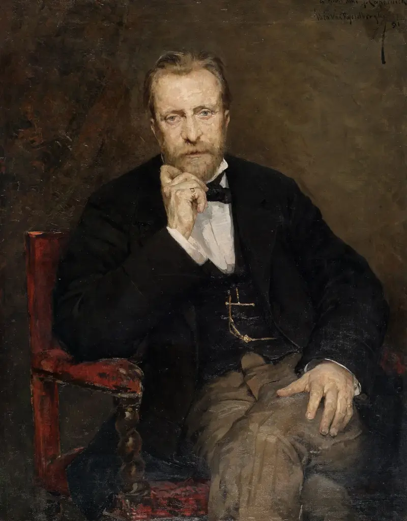 Porträtt av konstnären Jean Capeinick av Theo van Rysselberghe