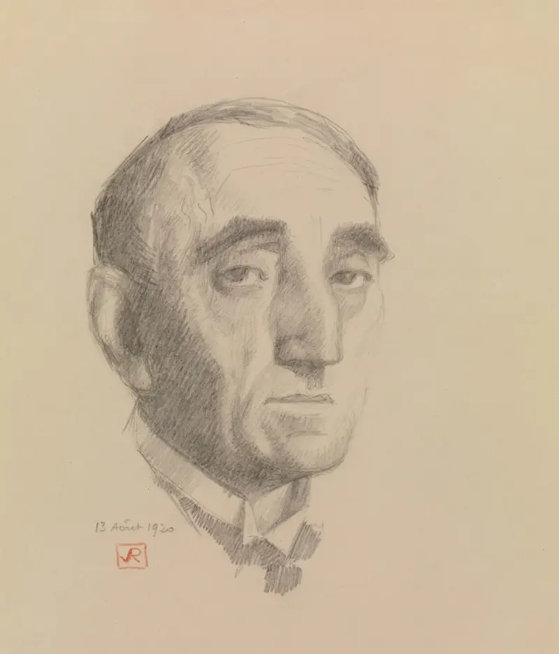 Selbstporträt von Theo van Rysselberghe