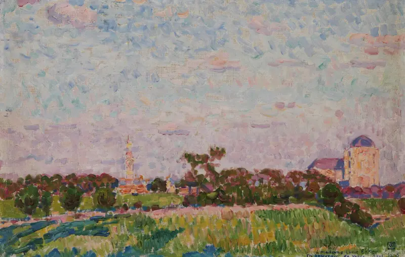 Vy över Veere av Theo van Rysselberghe