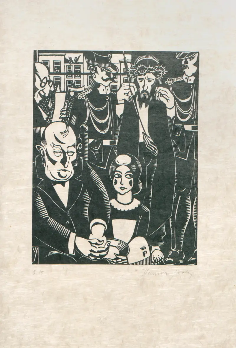 Droga krzyżowa, plansza 1, Henri Van Straten