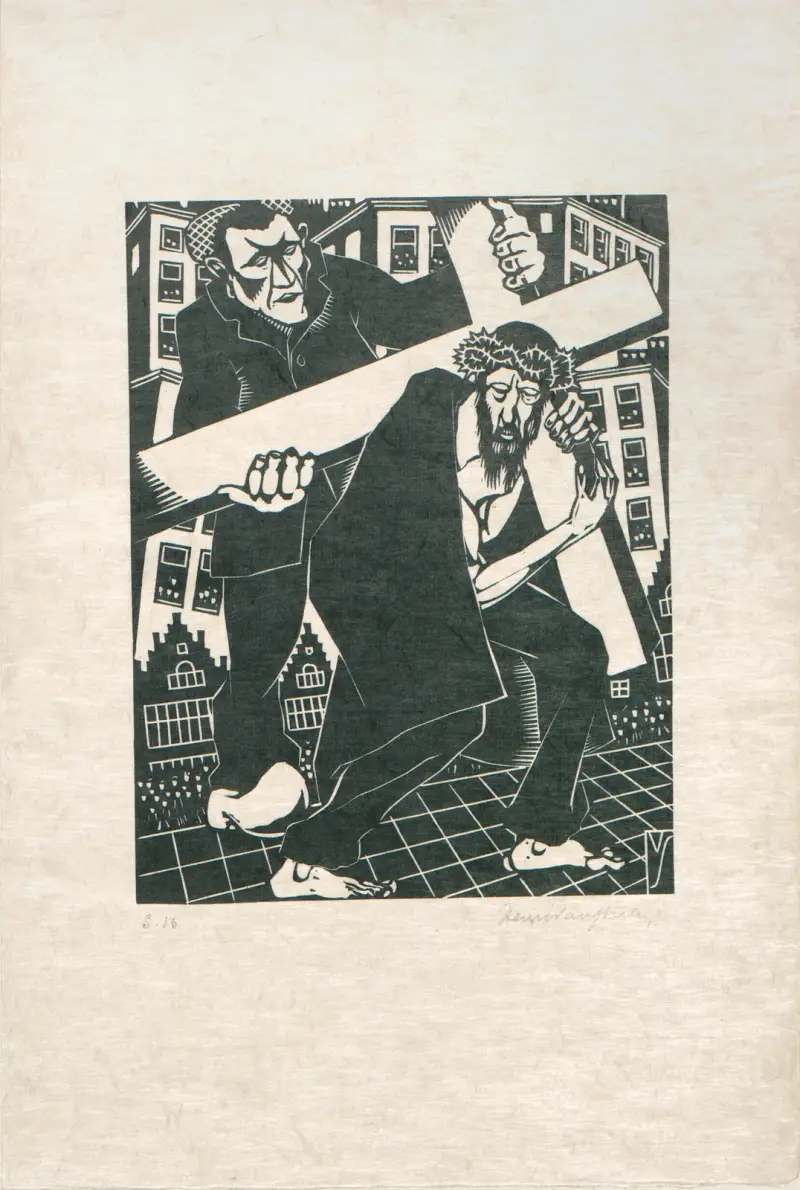 Der Kreuzweg, Tafel 3 von Henri Van Straten