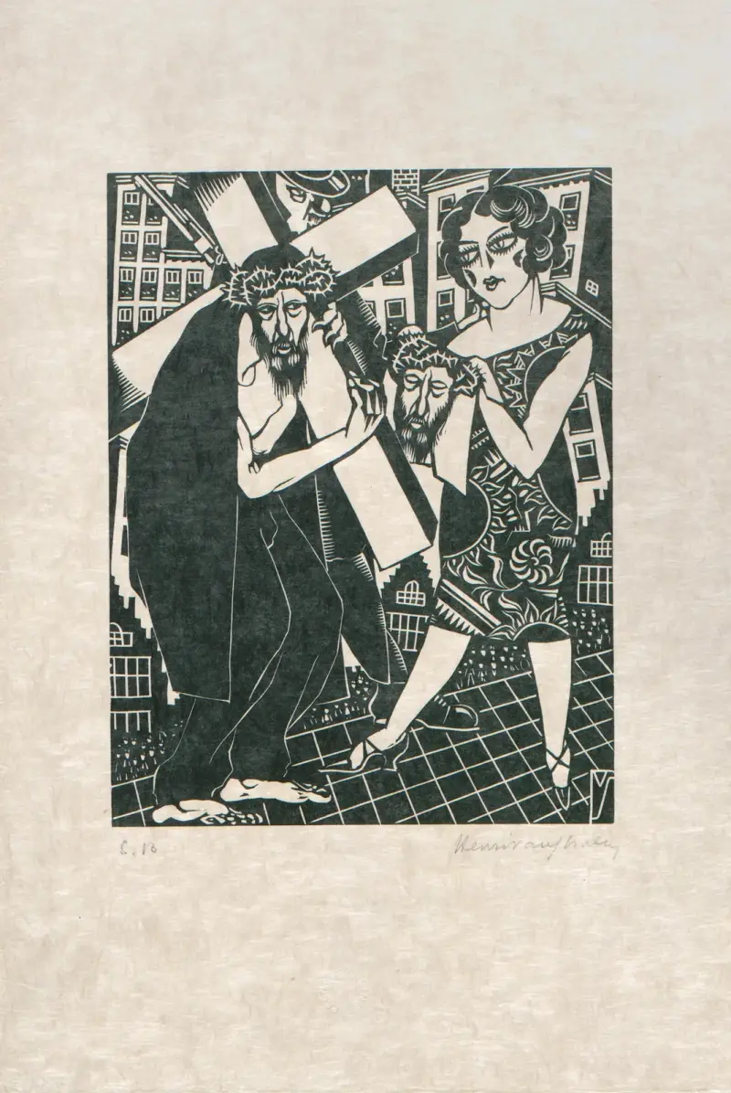 Der Kreuzweg, Tafel 4 von Henri Van Straten