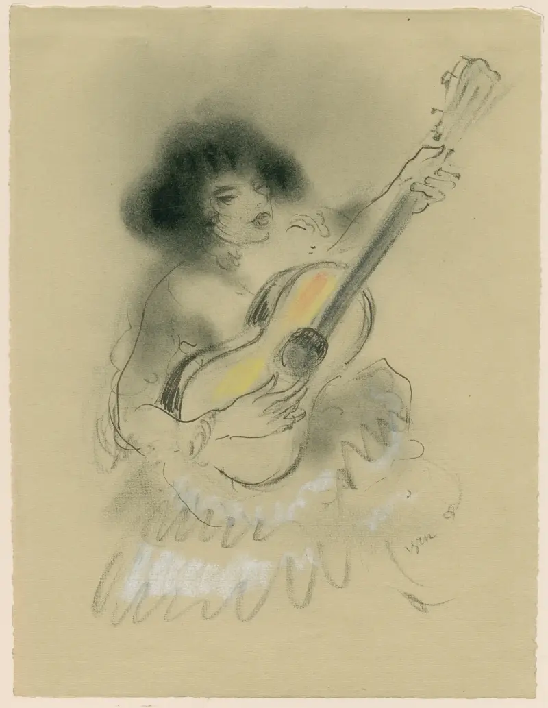 Gitarrist (1900-tal) av Henri Van Straten