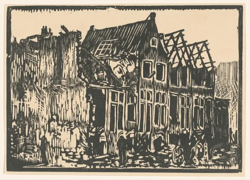 Hus och ruiner av Henri Van Straten