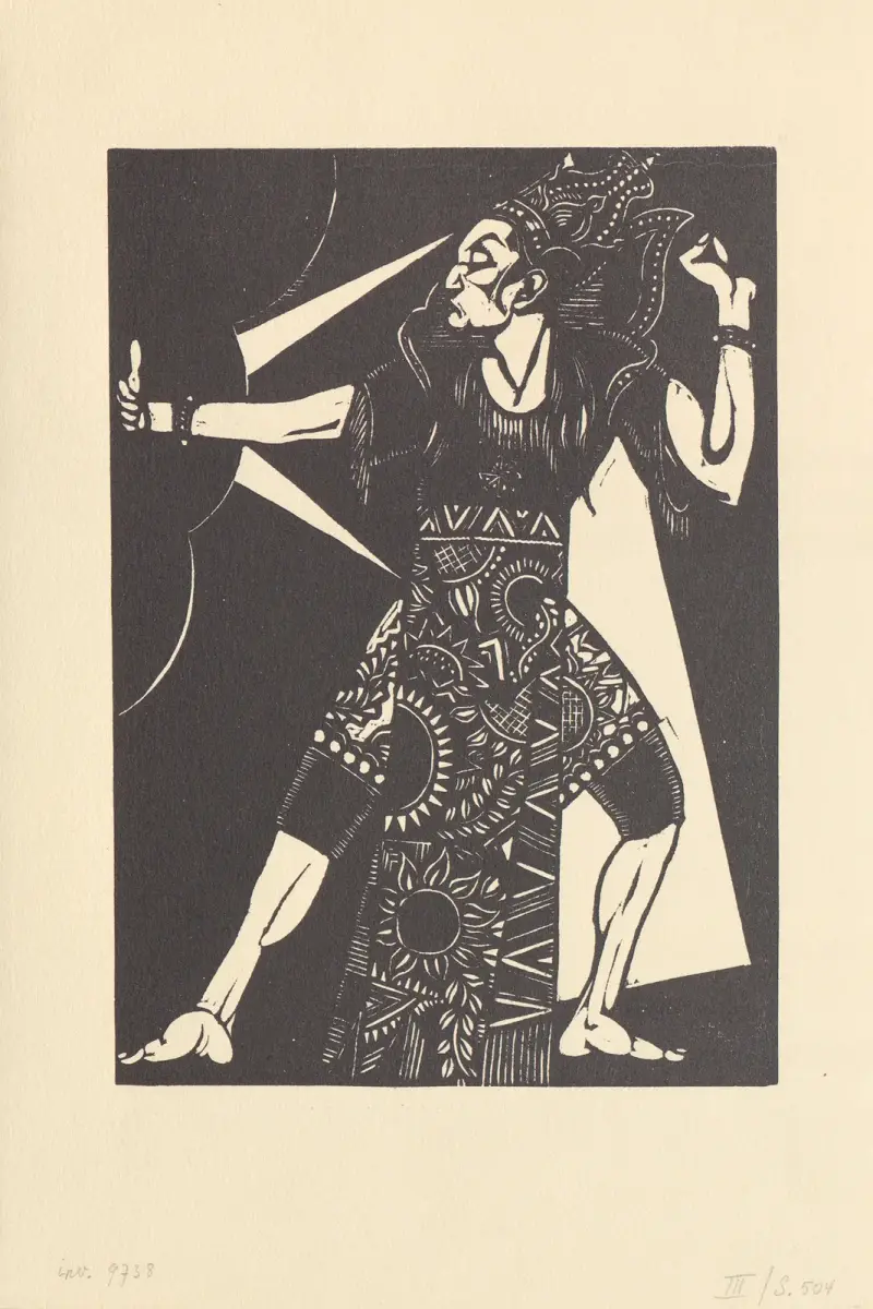 Javanische Tänzerin von Henri Van Straten