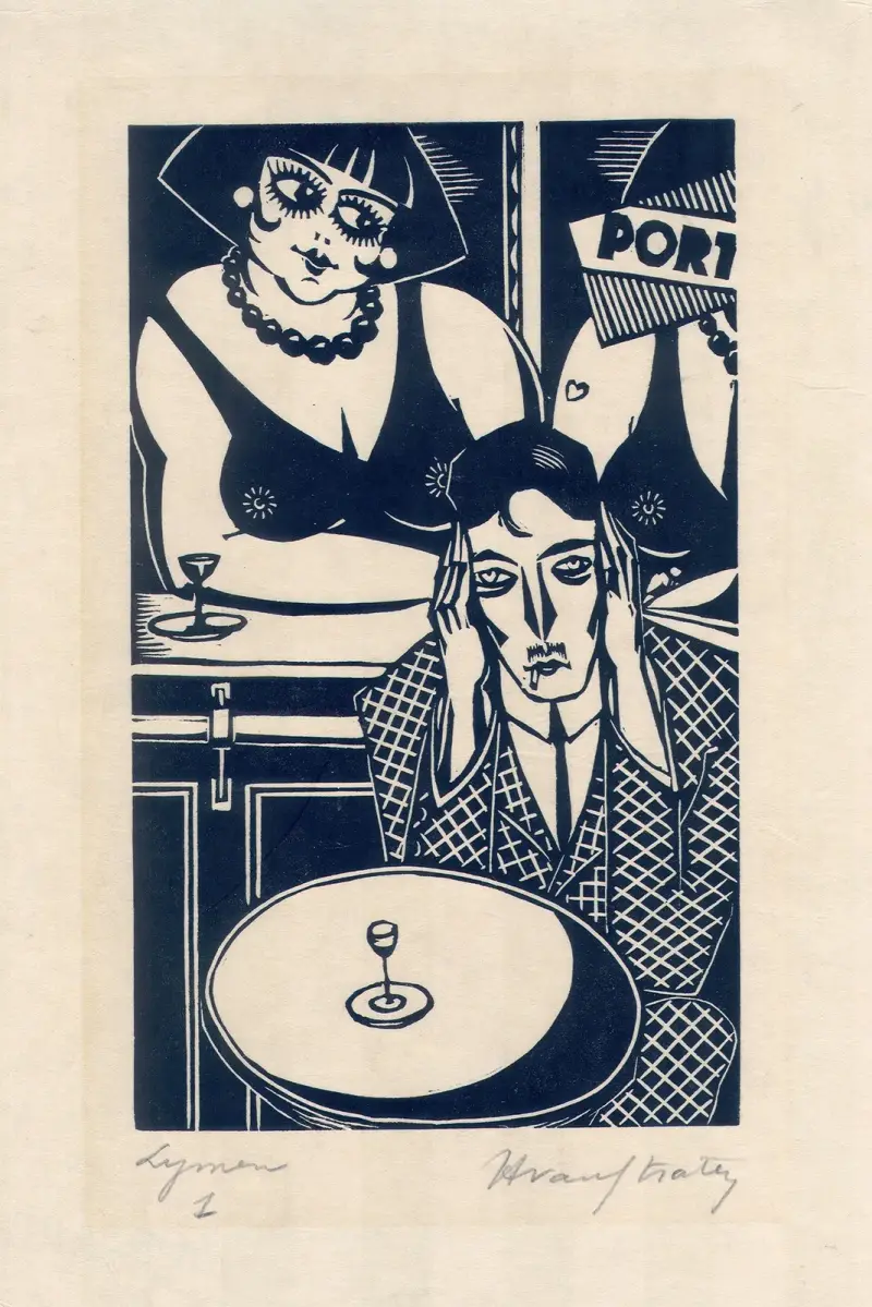 Laarmans op café bij Jeanne av Henri Van Straten