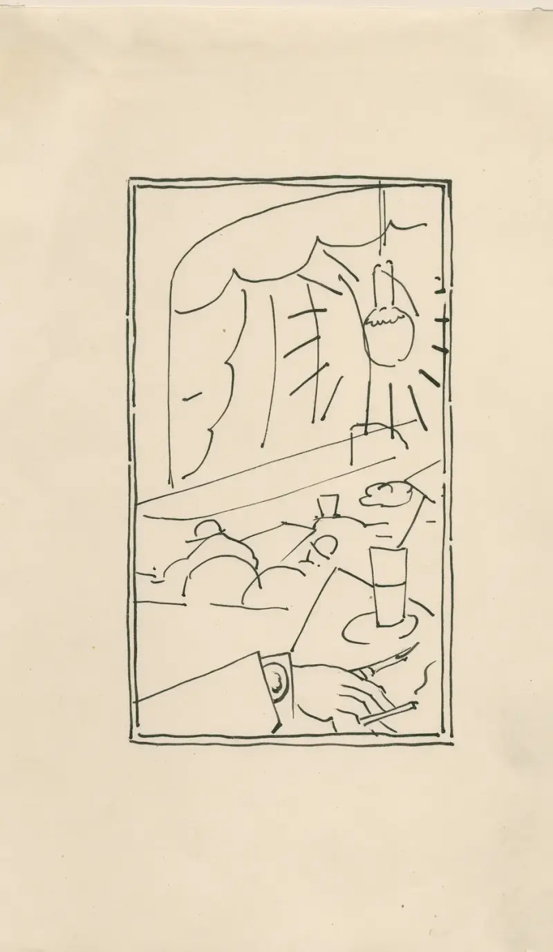 Maquette ill. av Henri Van Straten