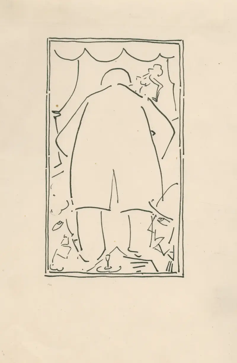 Illustrationsmaquette von Henri Van Straten